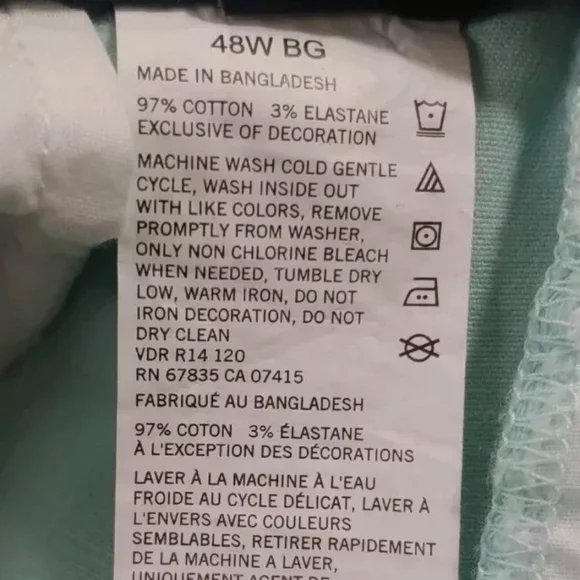 Nautica The Deck Shorts Men 48 Chino Aqua Breeze Stretch Cotton Preppy Coastal - Picture 10 of 12